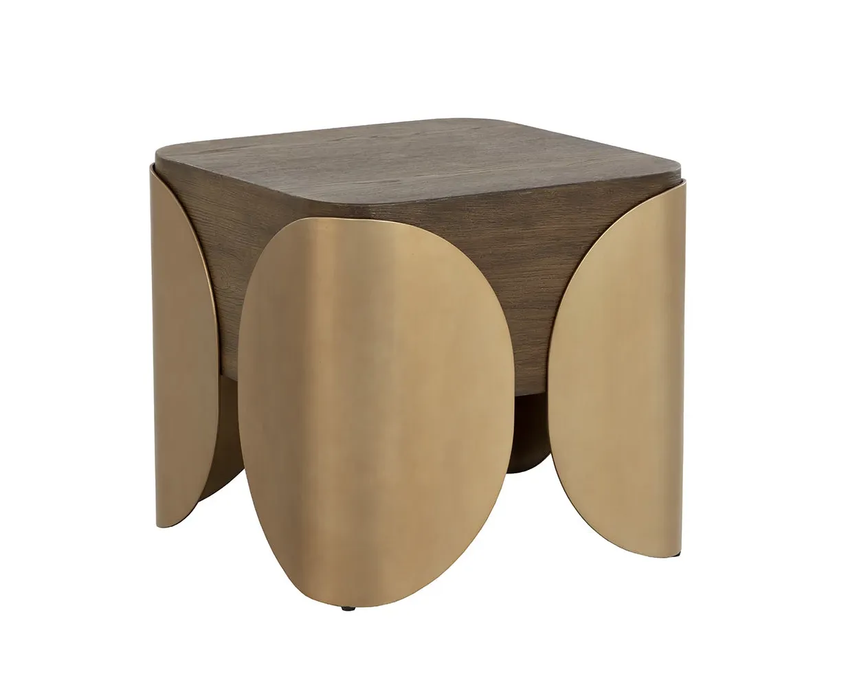 Amalie Dark Tone Square End Table