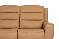 Wilder Brown Leather Power Reclining Sofa W/ Power Headrest