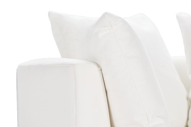 Merrick White Fabric Swivel Chair (5)