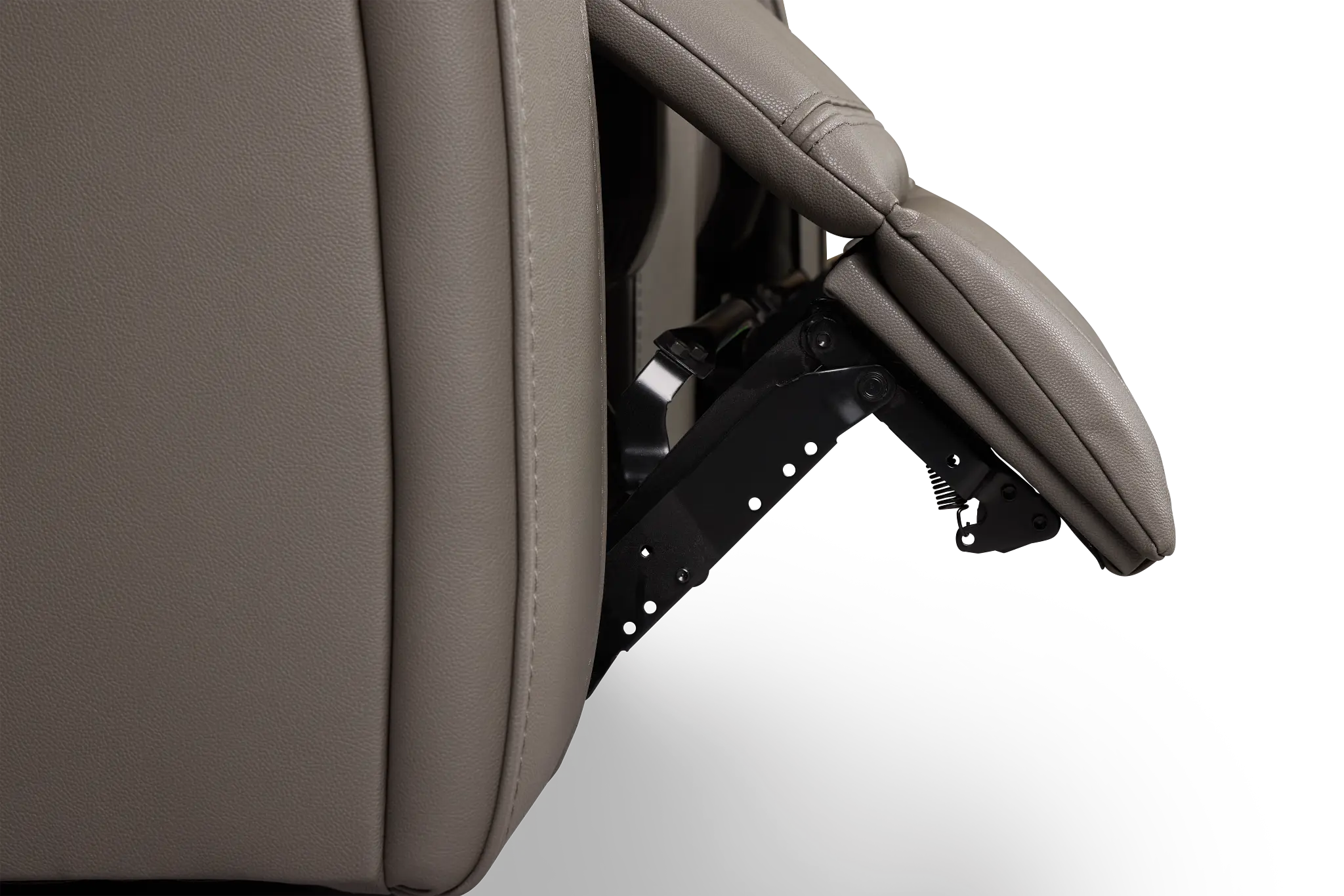 Rhett Gray Micro Power Reclining Console Loveseat Rhett Gray Micro Power Reclining Console Loveseat