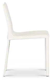 Lagos White Upholstered Side Chair