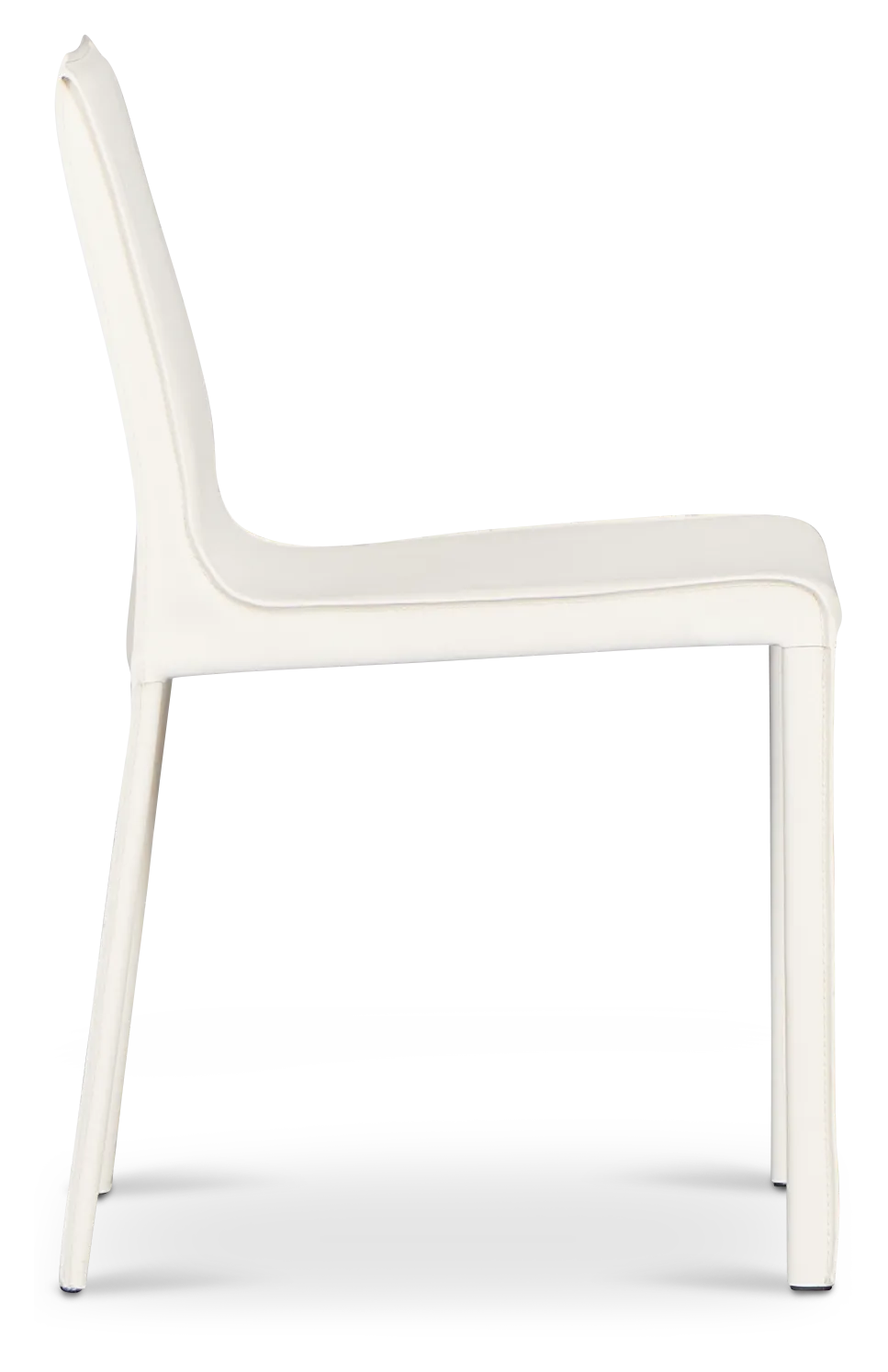 Lagos White Upholstered Side Chair