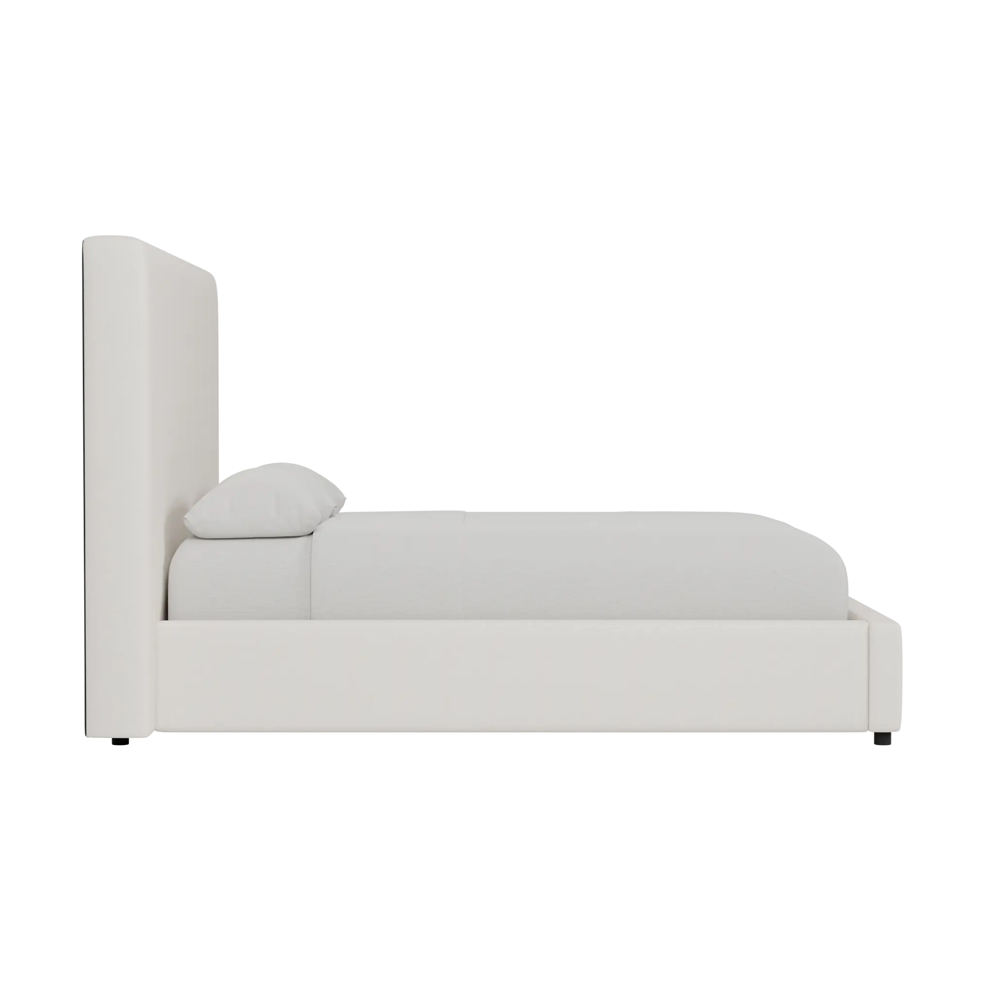 Grayton Gellar Beige 54" Upholstered Platform Bed Grayton Gellar Beige 54" Upholstered Platform Bed