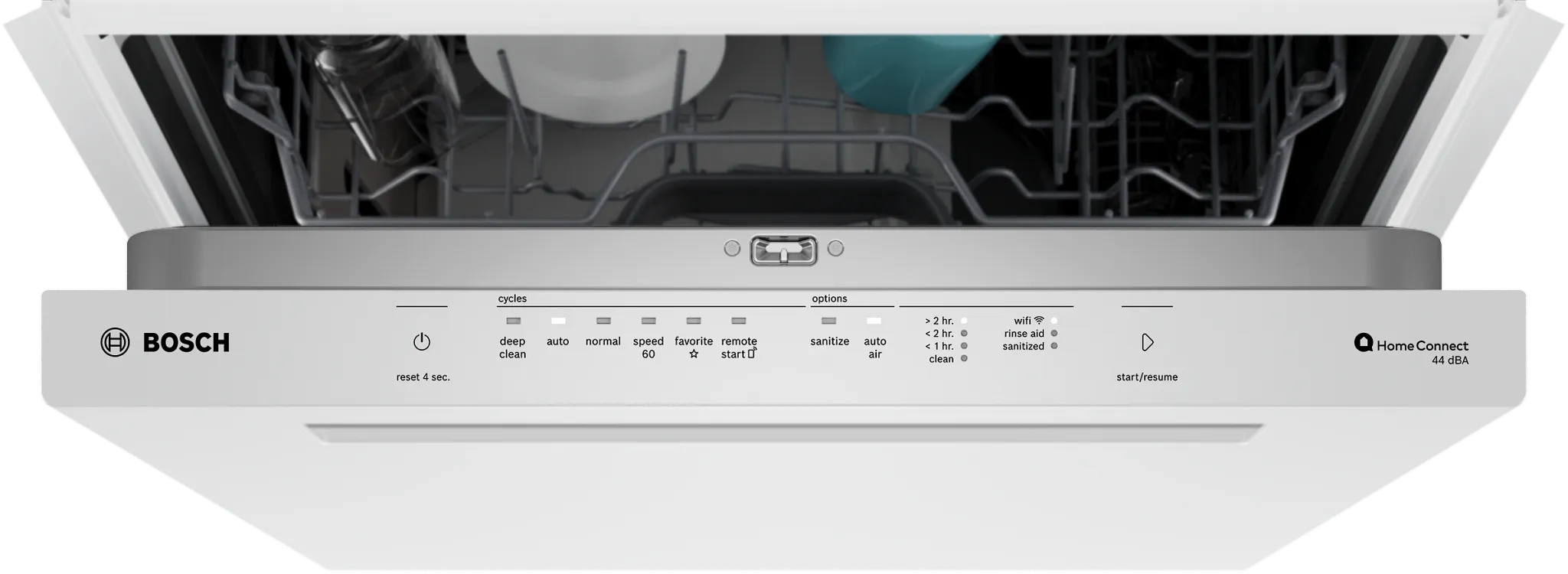 Bosch 500 Series White 24" Built In Dishwasher