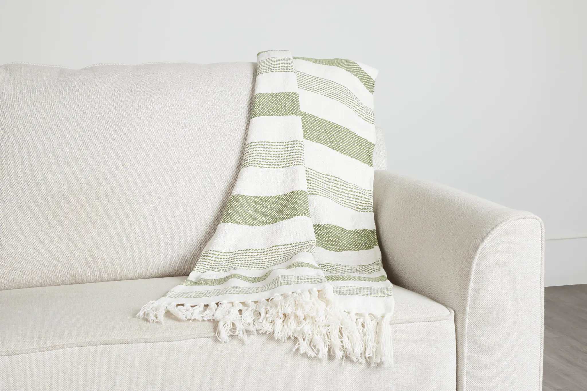 Calhoun Dark Green Stripe 60" X 90" Throw Calhoun Dark Green Stripe 60" X 90" Throw