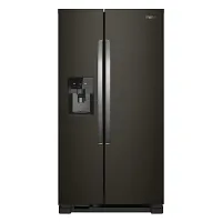 Whirlpool 321 Series Black Stnl Steel Side By Side Refrigerator