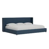 Captiva Elite Navy 48" Upholstered Shelter Bed