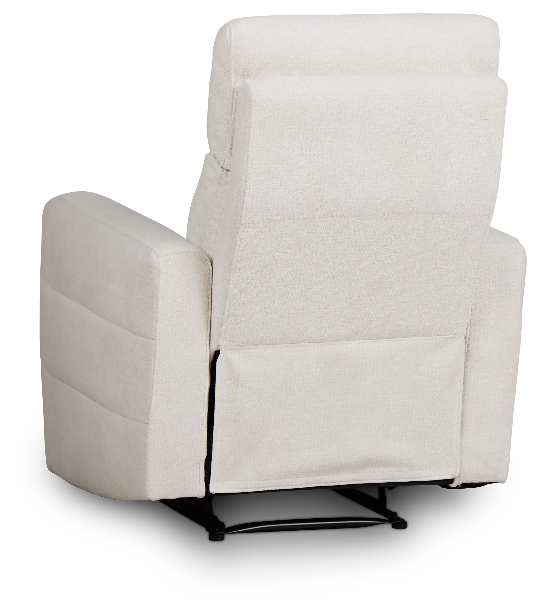Rae White Fabric Recliner Rae White Fabric Recliner