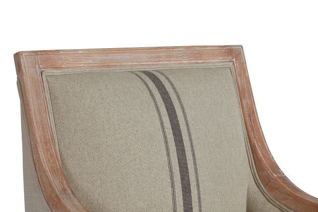 Mckenna Beige Fabric Accent Chair