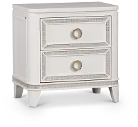 Milan White Youth Nightstand