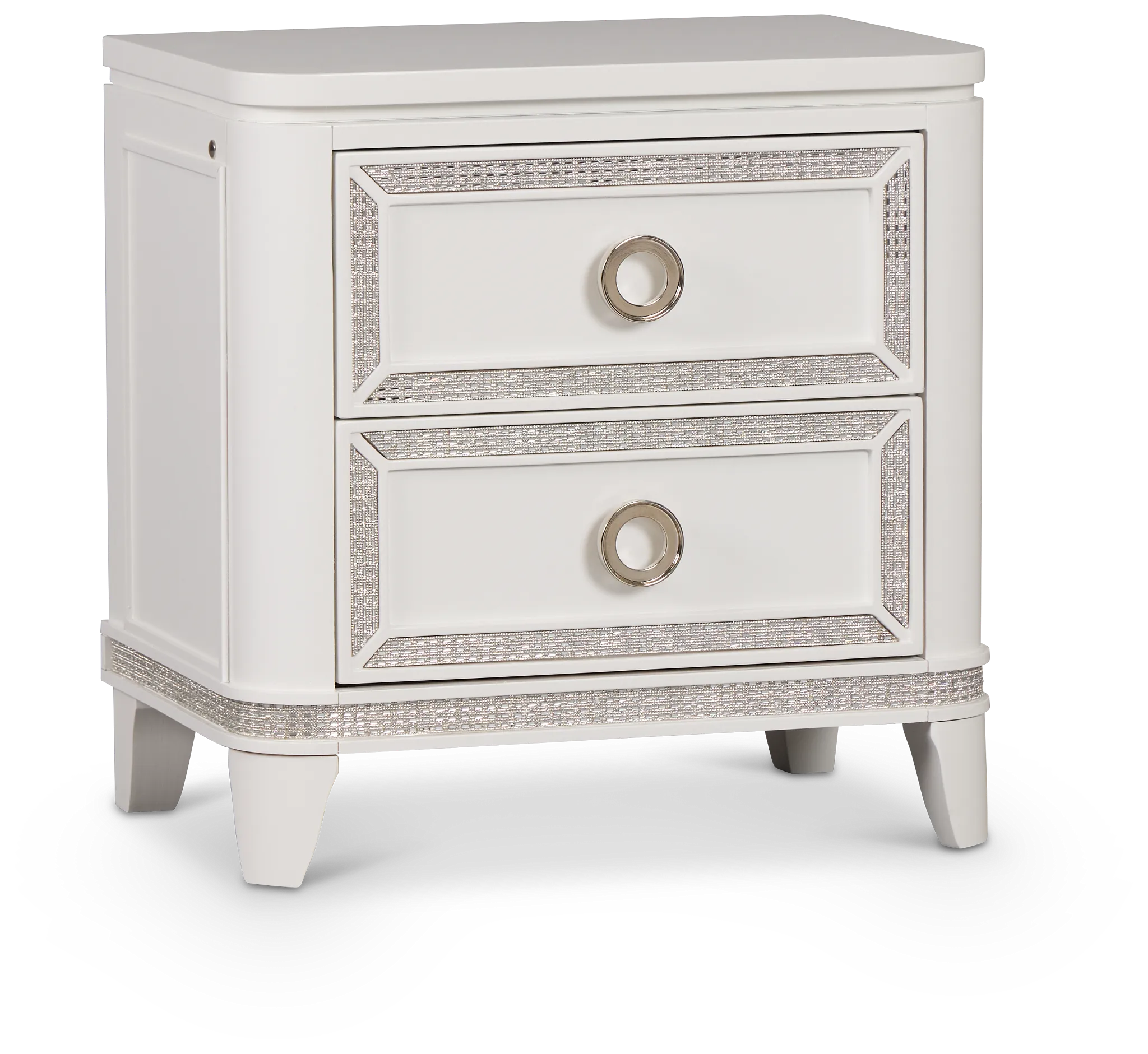 Milan White Youth Nightstand