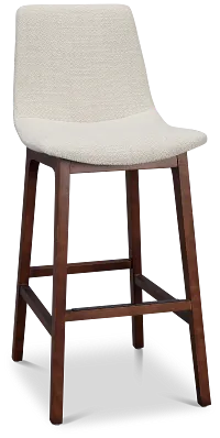 Hamilton Light Beige Fabric 30" Upholstered Barstool