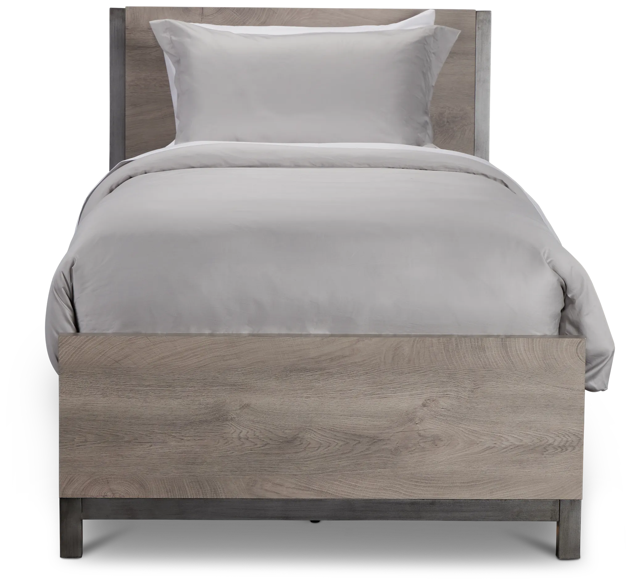 Evanston Gray Panel Bed