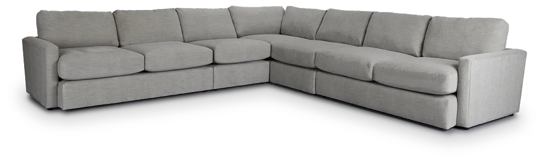Noah Gray Fabric Large Two-arm Sectional
