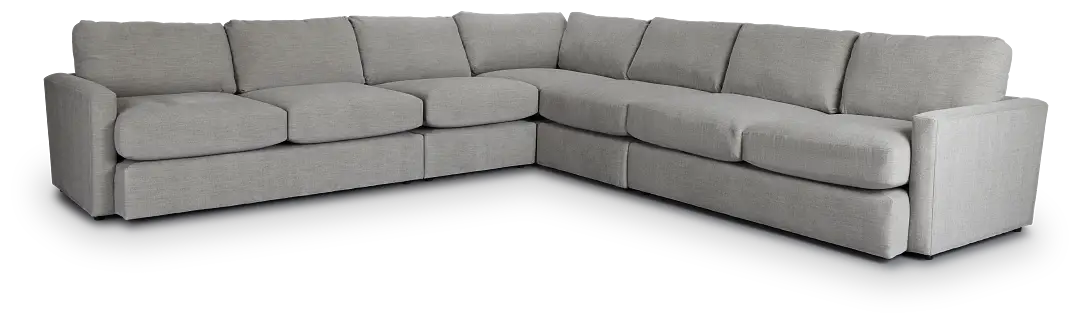 Noah Gray Fabric Large Two-arm Sectional Noah Gray Fabric Large Two-arm Sectional