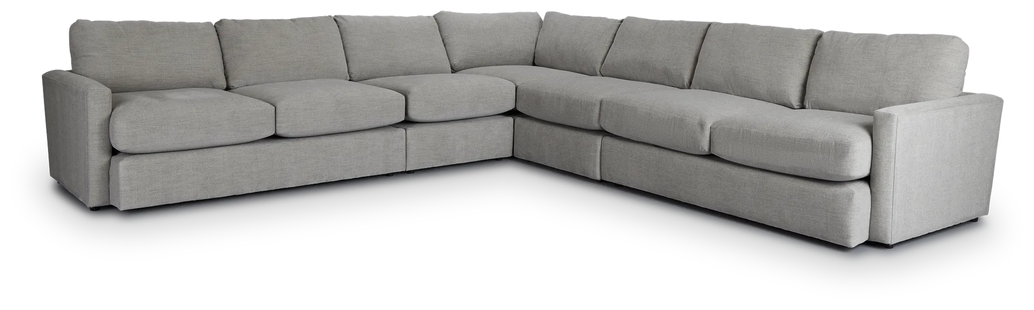 Noah Gray Fabric Large Two-arm Sectional