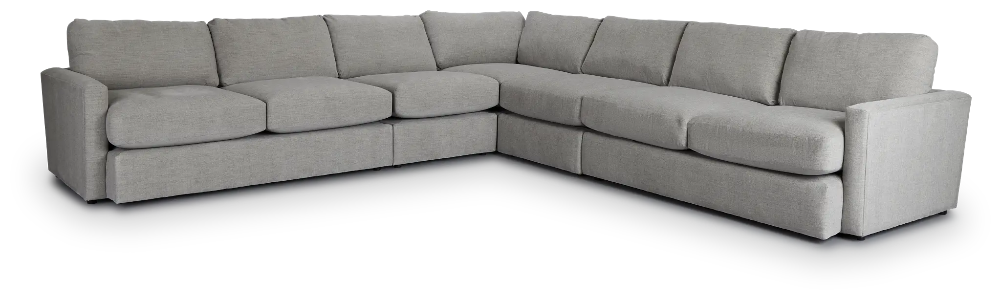 Noah Gray Fabric Large Two-arm Sectional Noah Gray Fabric Large Two-arm Sectional