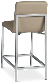 Amalfi Taupe 24" Upholstered Barstool