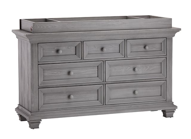 Westport Light Gray Dresser With, How To Get Changing Pad Stay On Dresser