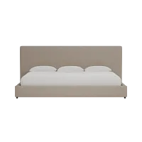 Grayton Elite Brown 54" Upholstered Platform Bed