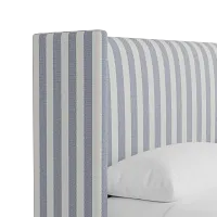 Captiva Sea Lane Dark Blue 48" Upholstered Shelter Bed