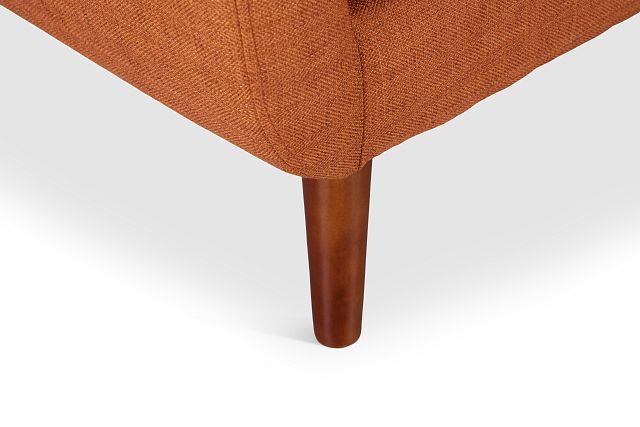 Raya Orange Fabric Loveseat