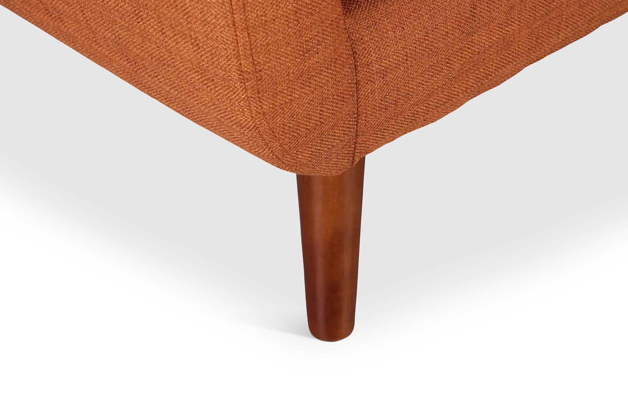 Raya Orange Fabric Loveseat Raya Orange Fabric Loveseat