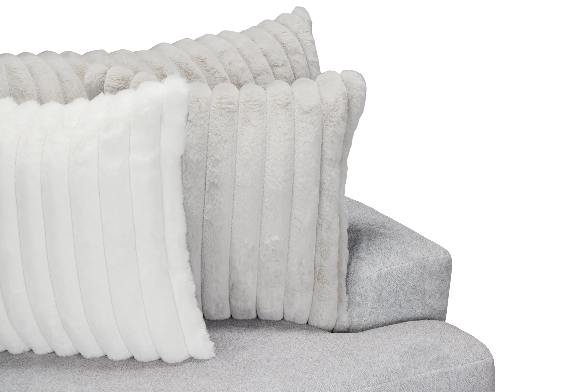 Kylie Light Gray Fabric Sofa