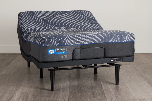 Sealy Posturepedic Plus Hybrid Brenham Soft Ergo Smart Adjustable Mattress Set