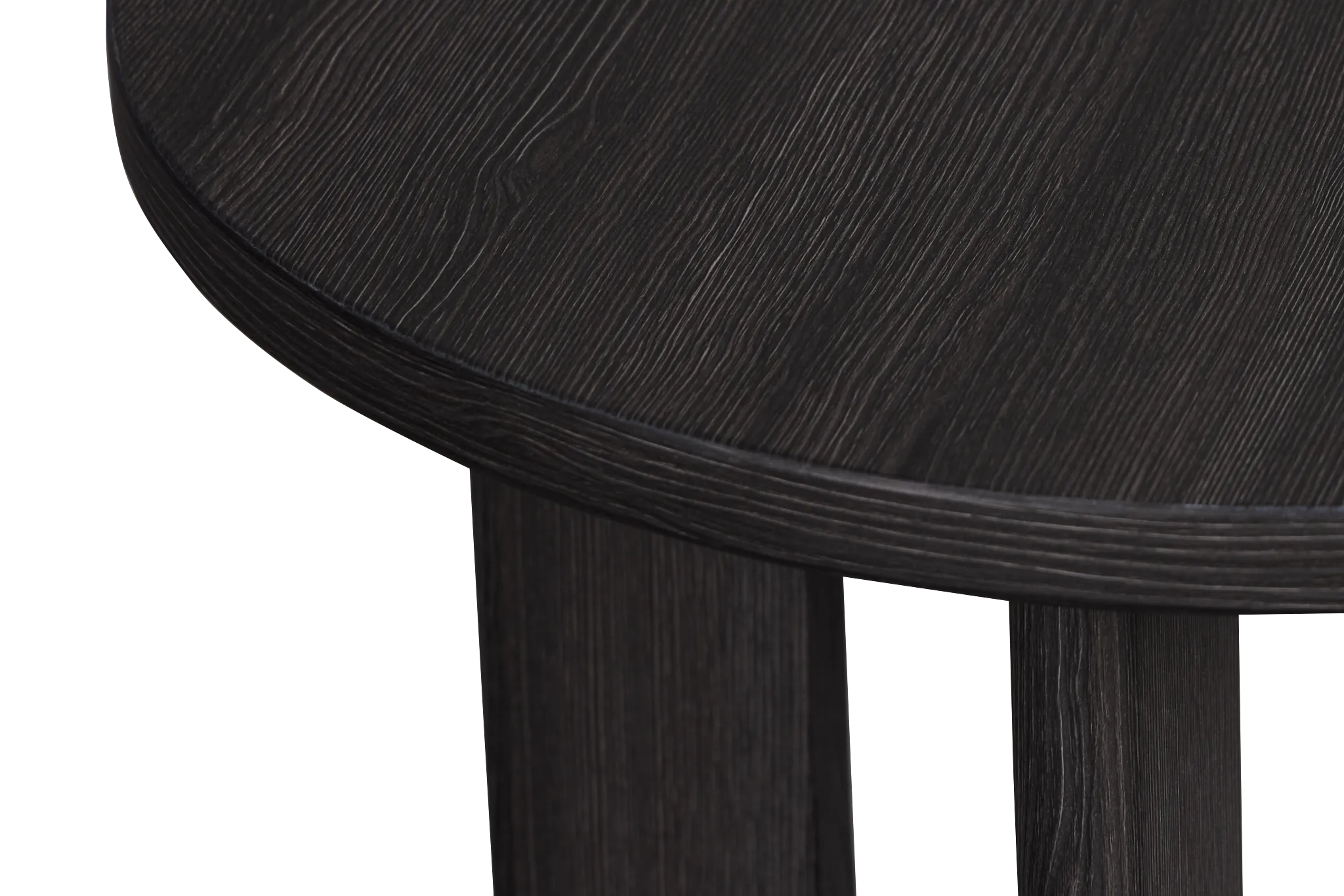 Lyndie Black Round End Table