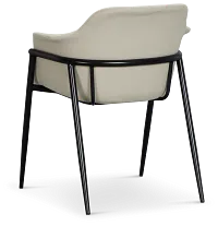 Salerno Light Beige Upholstered Arm Chair