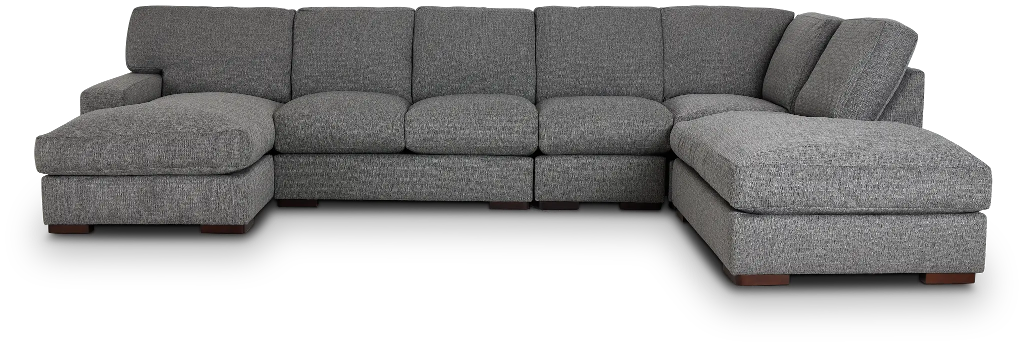 Veronica Dark Gray Down Large Right Bumper Sectional Veronica Dark Gray Down Large Right Bumper Sectional