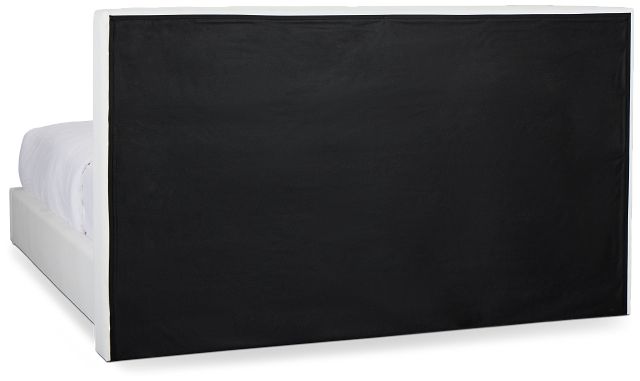 Haven White Uph Platform Bed
