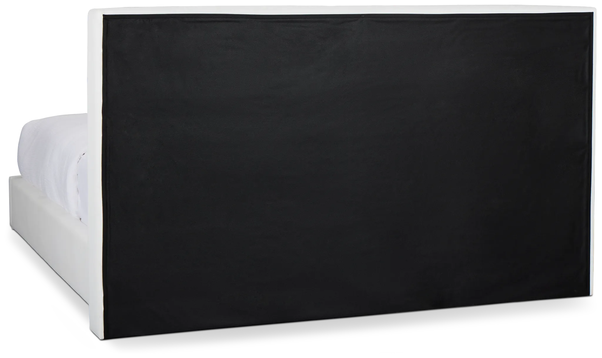 Haven White Uph Platform Bed