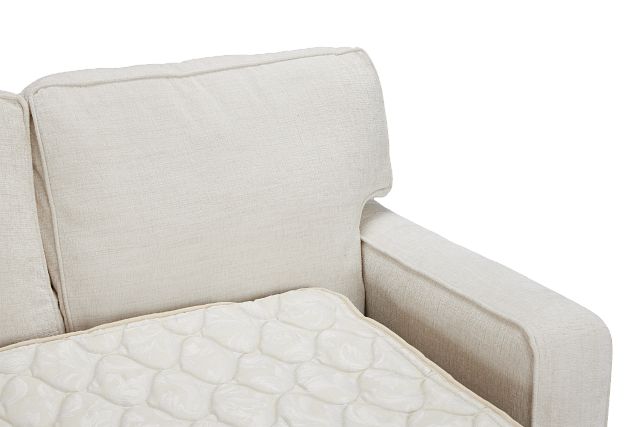 Andie White Fabric Innerspring Sleeper