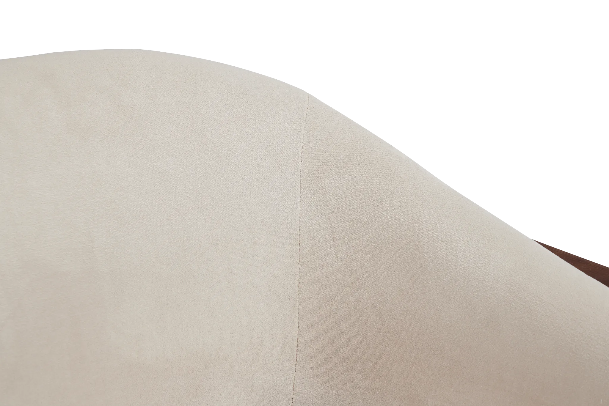 Nova Beige Velvet Accent Chair