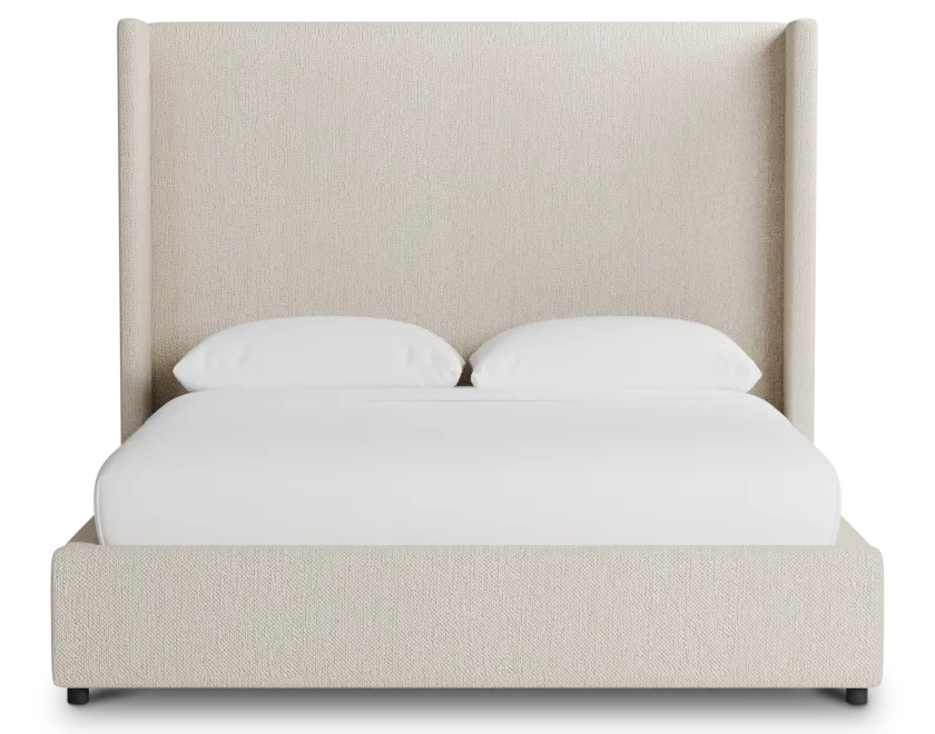 Captiva Revenue Beige 60" Upholstered Shelter Bed