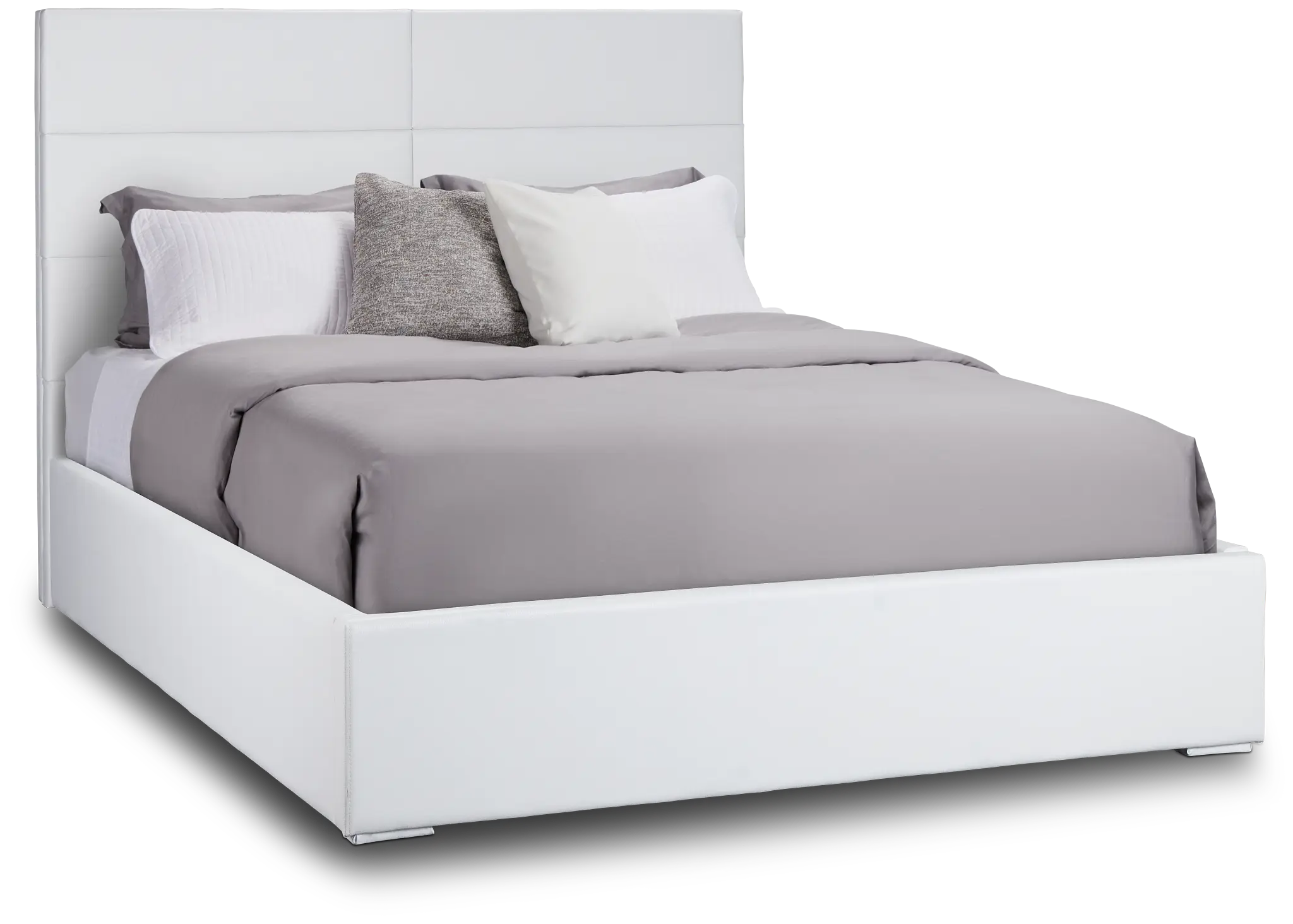 Doral White Uph Platform Bed Doral White Uph Platform Bed
