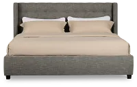 Chatham Gray Low Platform Storage Bed