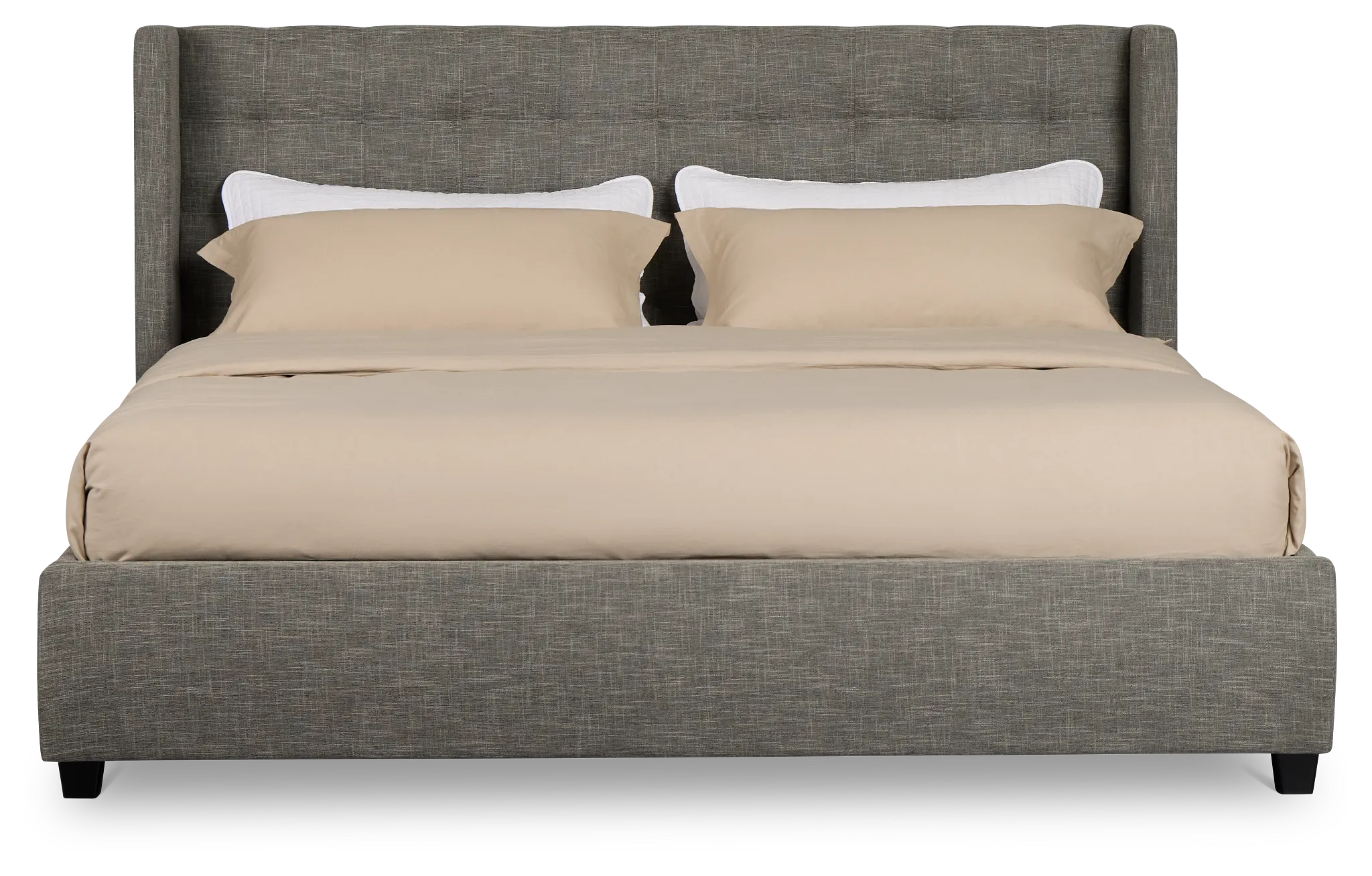 Chatham Gray Low Platform Storage Bed