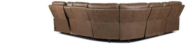 Jayden Brown Micro Large Triple Power Reclining Two-arm Sectional