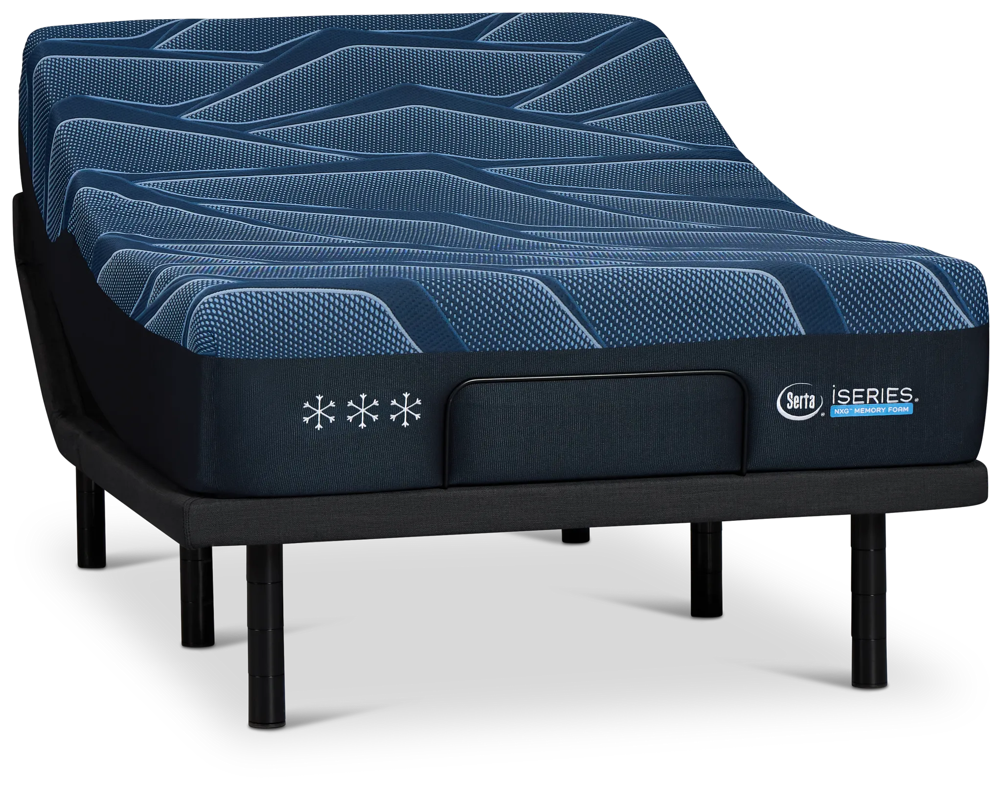 Iseries Nxg3500 13.5" Medium Baselogic Platinum Adjustable Base Mattress Set