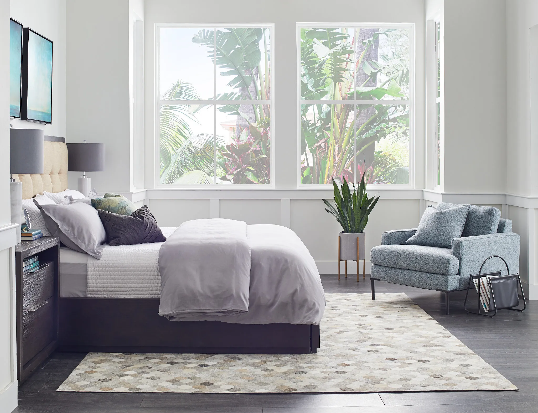 Madden Dark Tone Platform Storage Bed