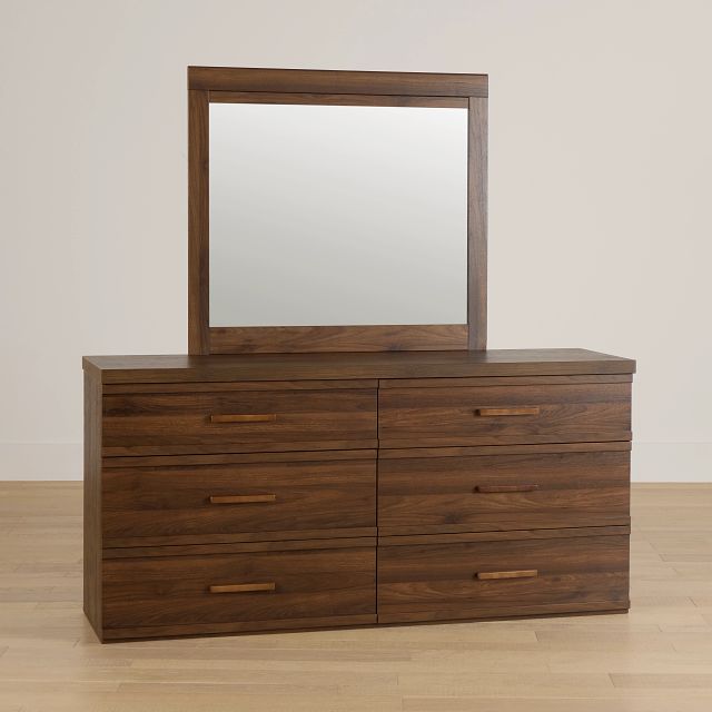 Atlantic Mid Tone Dresser & Mirror