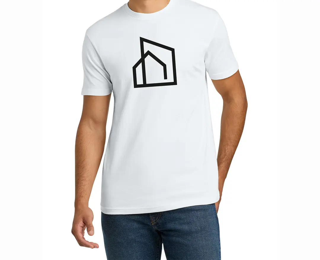CITY HOME Outline Logo White Unisex T-shirt CITY HOME Outline Logo White Unisex T-shirt