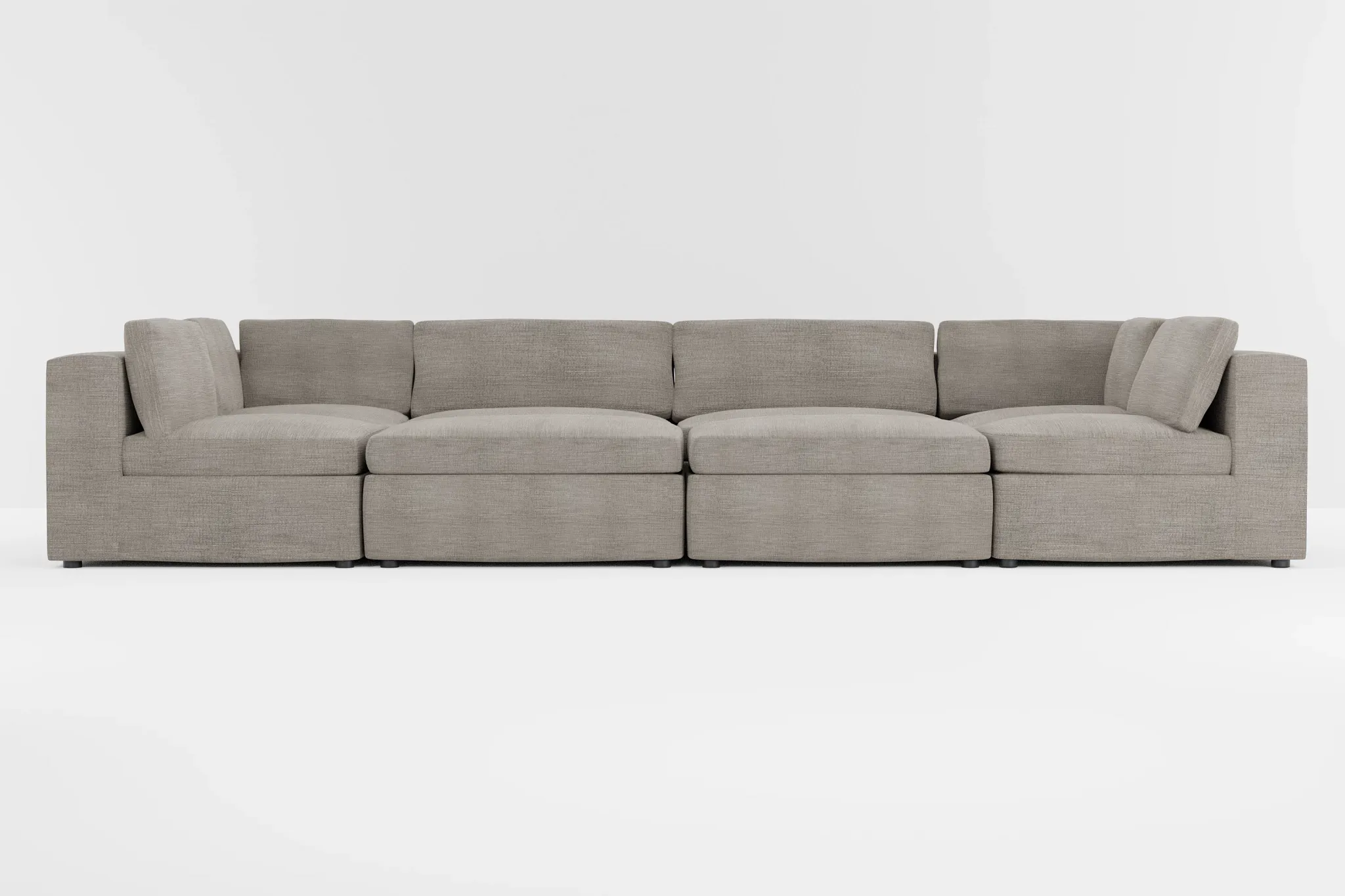 Destin Victory Gray Fabric 8-piece Pit Sectional