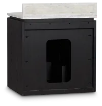 Nomad Black 24" Floating Bathroom Vanity