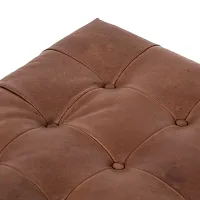 Ferda Brown Lthr/vinyl Ottoman