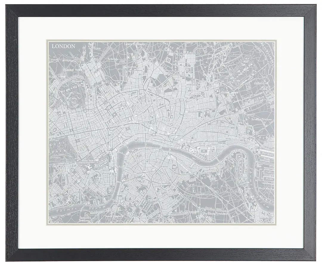 Draft Gray Framed Wall Art Draft Gray Framed Wall Art