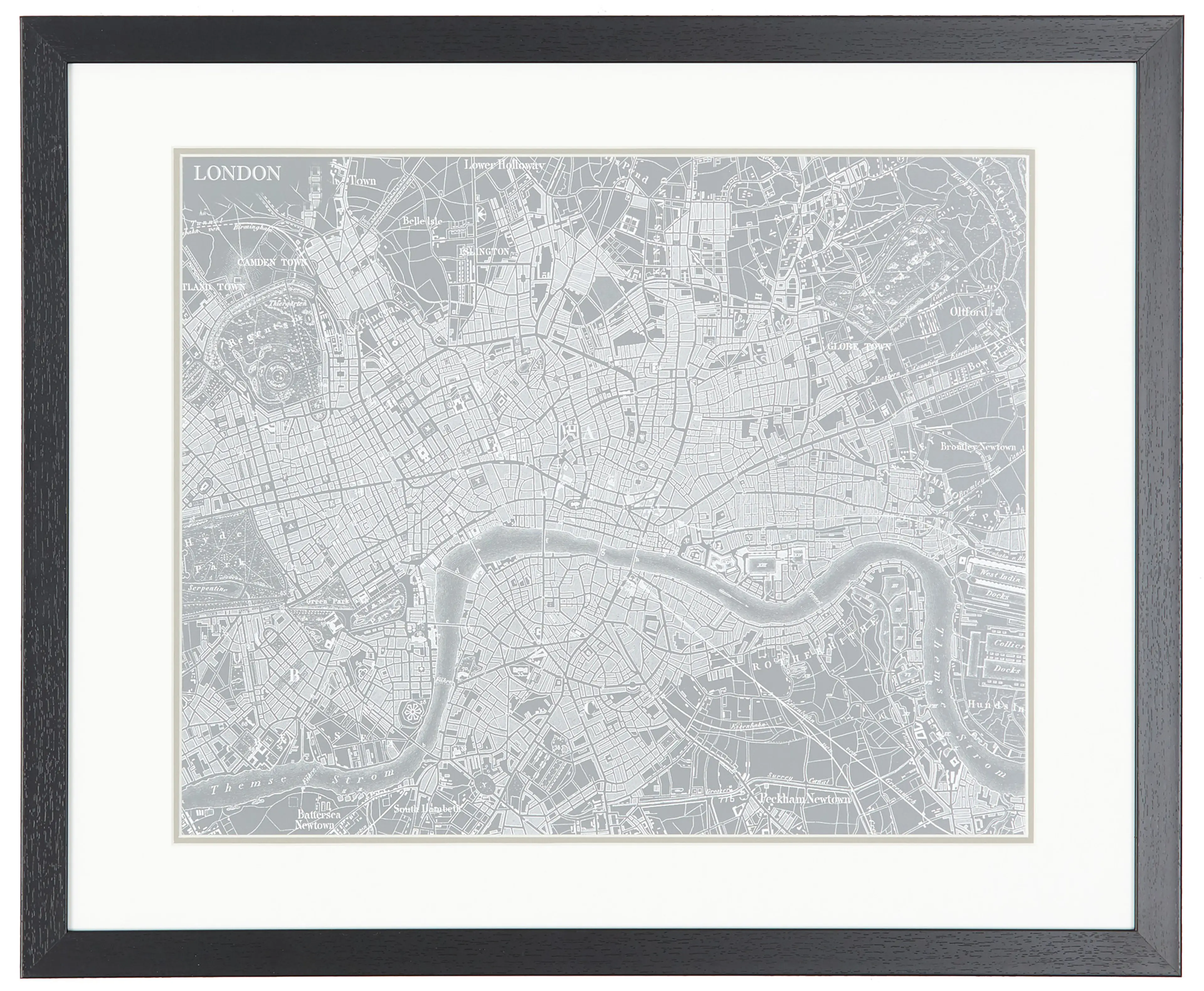 Draft Gray Framed Wall Art Draft Gray Framed Wall Art